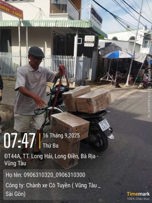 Chành xe Cô Tuyền gửi hàng từ Sài Gòn đi Long Đất