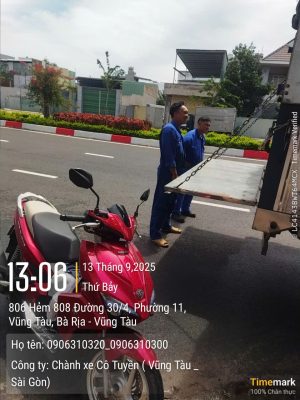 Vận chuyển xe máy về Long Đất